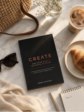 Content planner workbook editorial blogging goals create on year calendar blog